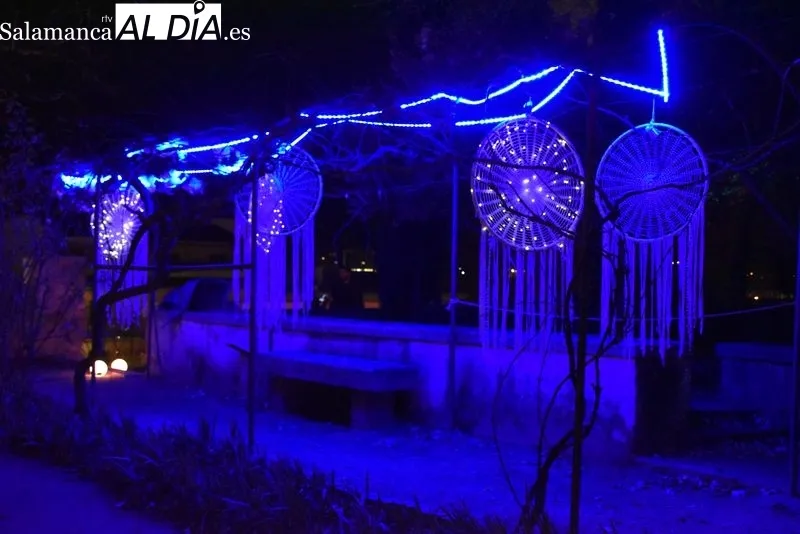 Iluminación en el Huerto de Calixto y Melibea. Fotos: Ángel Merino.