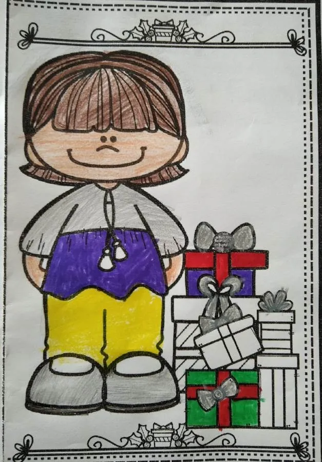 Foto 8 - Repartidas en la Residencia Mixta felicitaciones elaboradas por los ni&ntilde;os de San Andr&eacute;s
