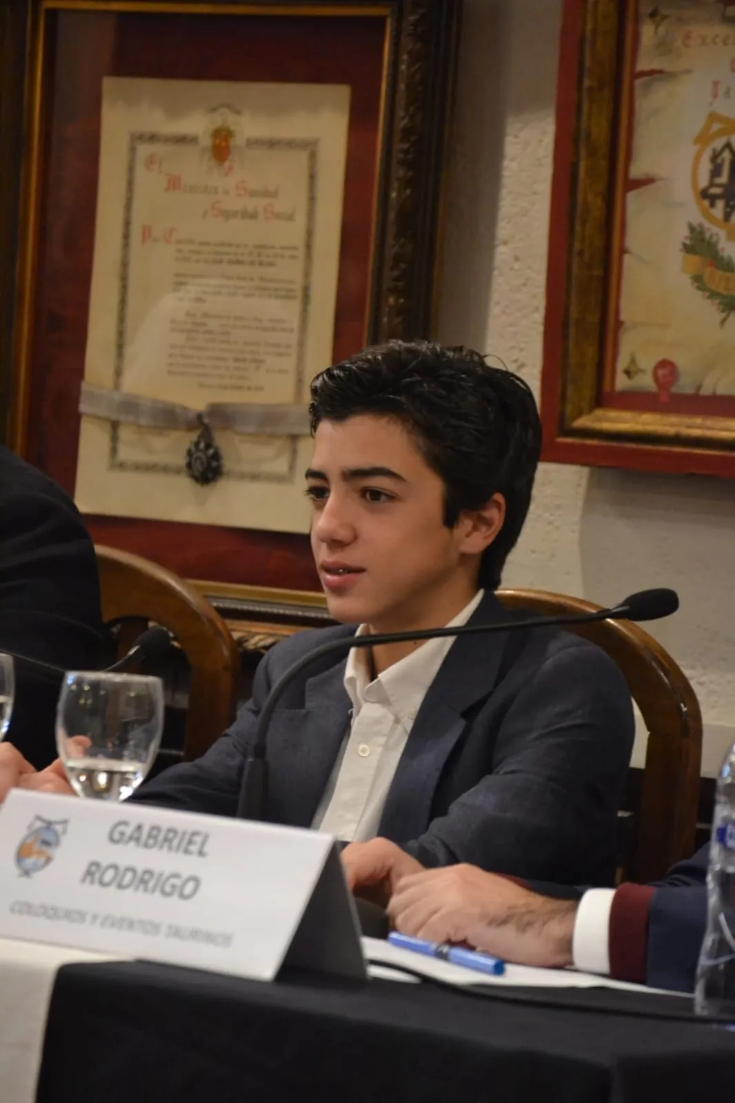 Marco Pérez en el Club Taurino de Bilbao