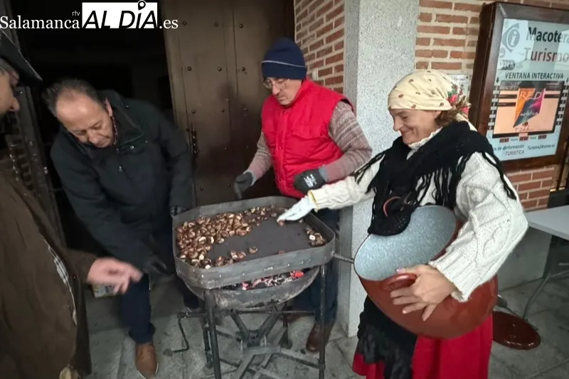 Macotera celebraba una animada castañada este sábado