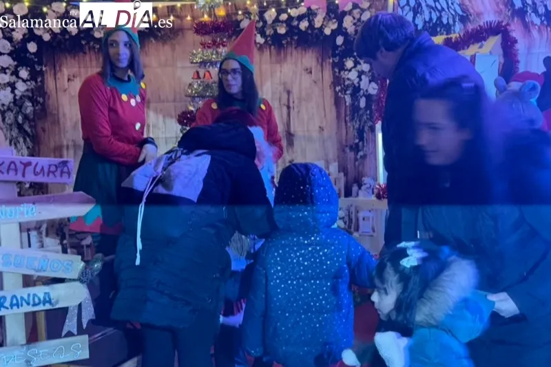Papa Noel vivía un multitudinario recibimiento en Peñaranda
