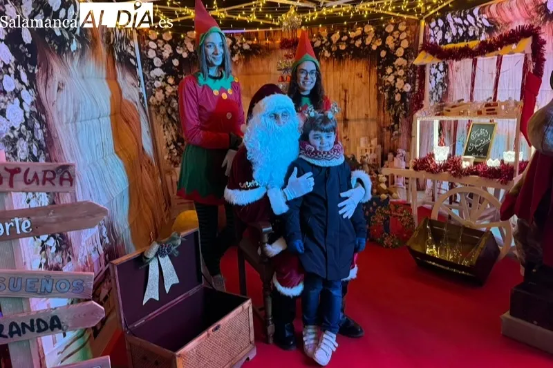 Papa Noel vivía un multitudinario recibimiento en Peñaranda