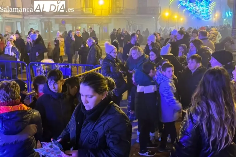 Papa Noel vivía un multitudinario recibimiento en Peñaranda
