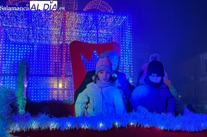 Papa Noel vivía un multitudinario recibimiento en Peñaranda