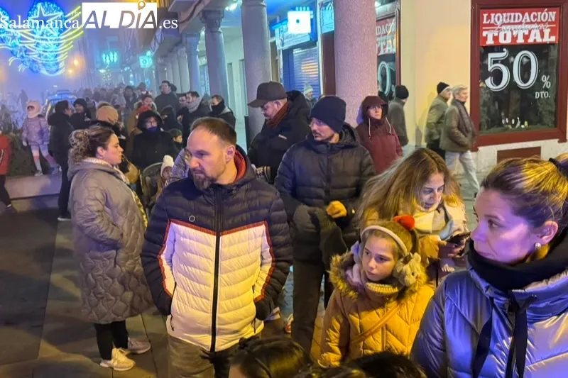Papa Noel vivía un multitudinario recibimiento en Peñaranda