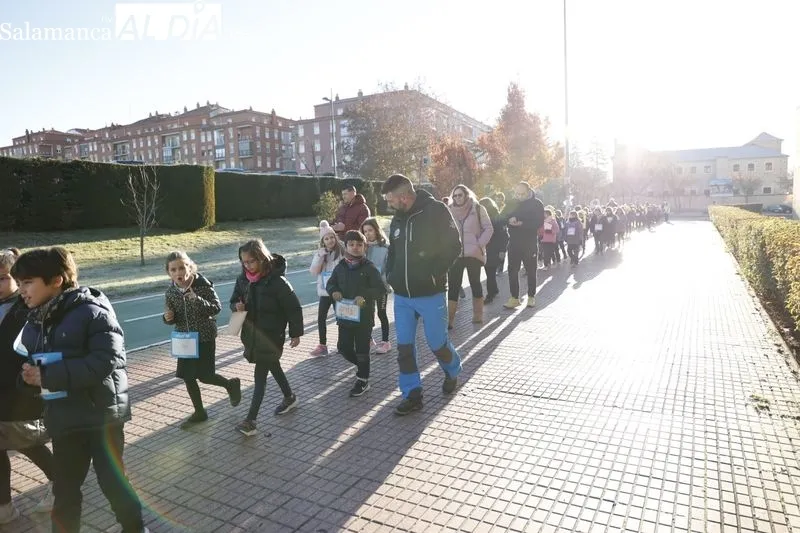 Marcha de Navidad Solidaria del Colegio Maristas. Foto de David Sañudo