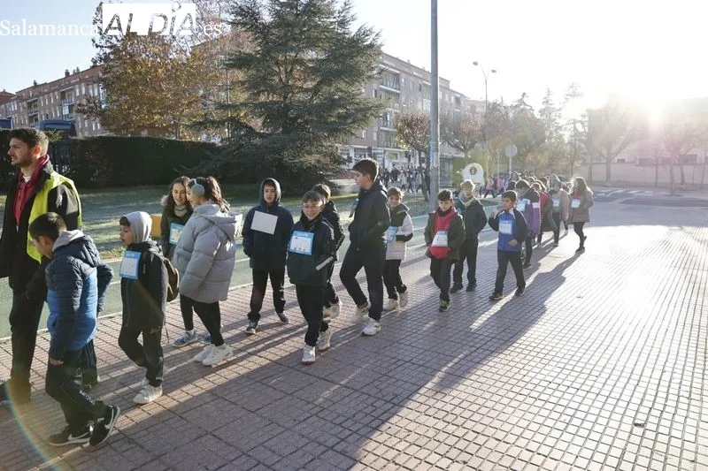 Marcha de Navidad Solidaria del Colegio Maristas. Foto de David Sañudo