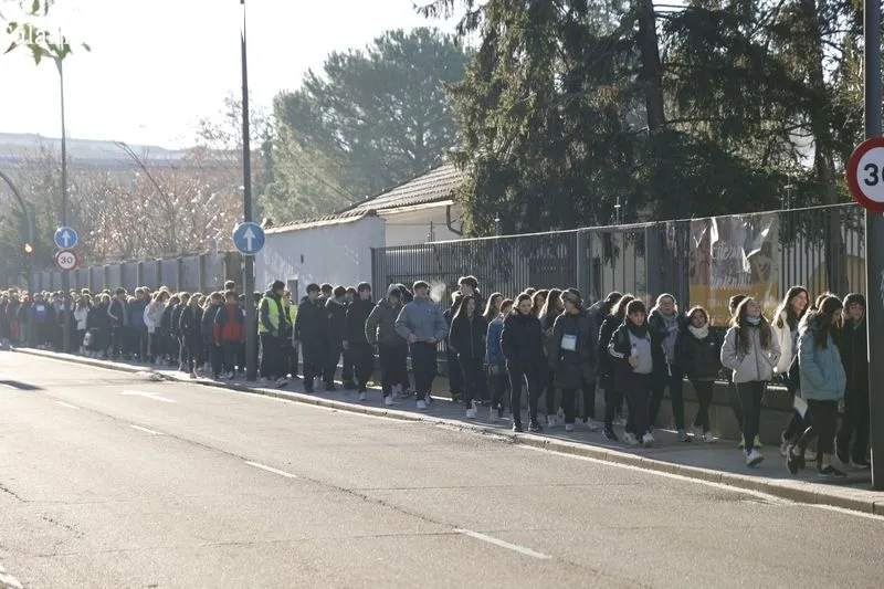 Marcha de Navidad Solidaria del Colegio Maristas. Foto de David Sañudo