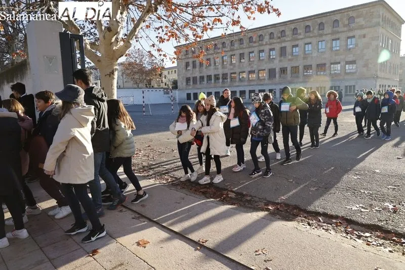 Marcha de Navidad Solidaria del Colegio Maristas. Foto de David Sañudo