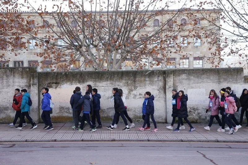 Marcha de Navidad Solidaria del Colegio Maristas. Foto de David Sañudo