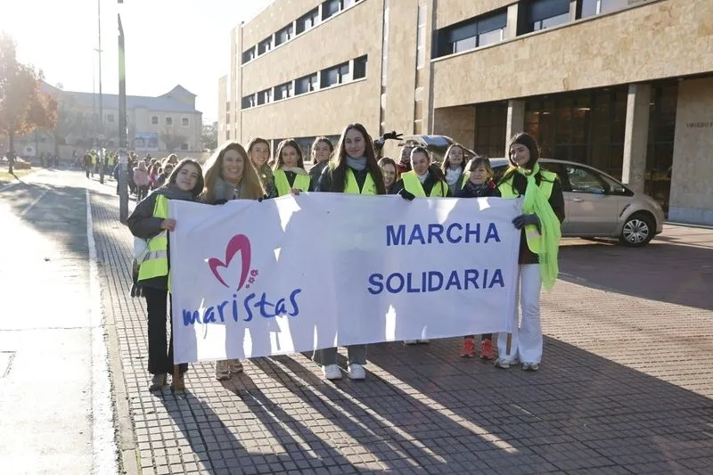 Marcha de Navidad Solidaria del Colegio Maristas. Foto de David Sañudo
