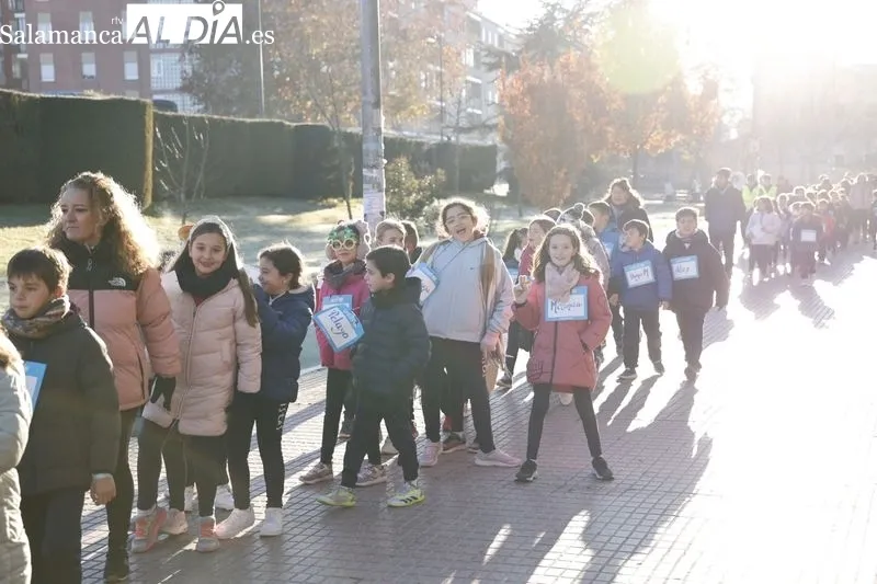 Marcha de Navidad Solidaria del Colegio Maristas. Foto de David Sañudo