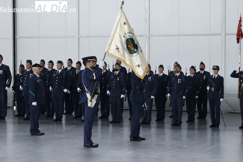 Imágenes del acto en Matacán por Nuestra Señora de Loreto, Patrona de la Aviación. Fotos: David Sañudo.