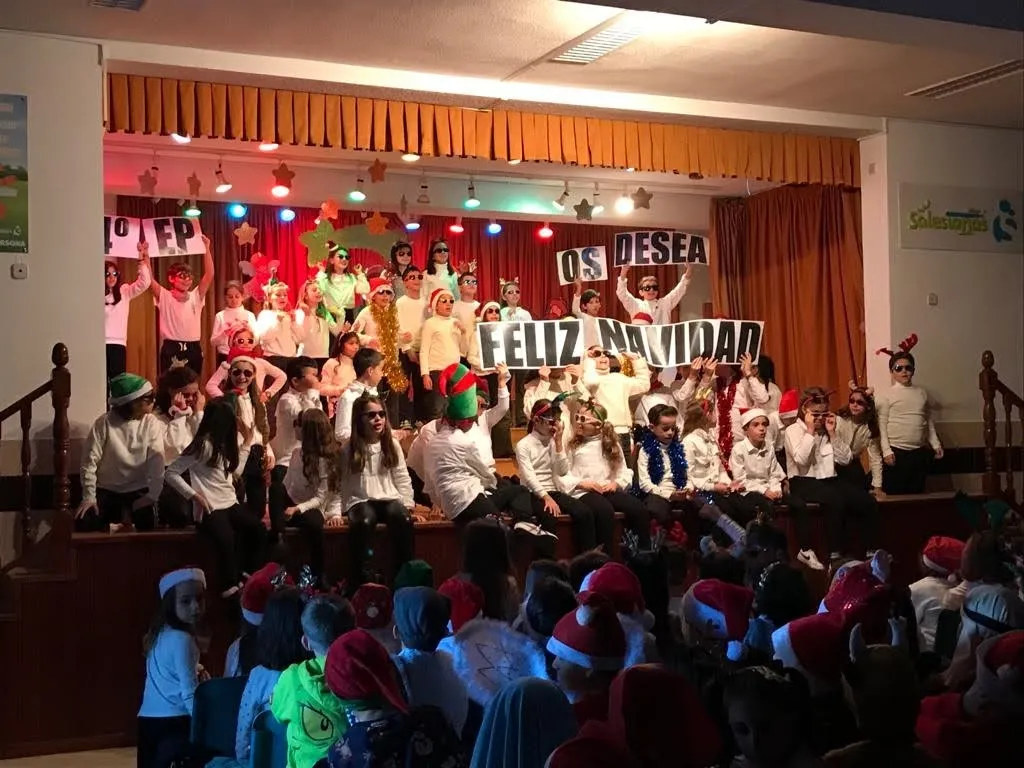 Celebraciones navideñas en el Colegio San Juan Bosco.