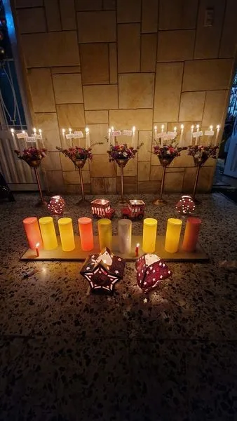 Miguel, junto a Johanna y Alejandro disfrutando las Navidades en Colombia