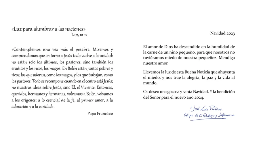 Foto 3 - El Obispo difunde en formato audio su Mensaje de Navidad