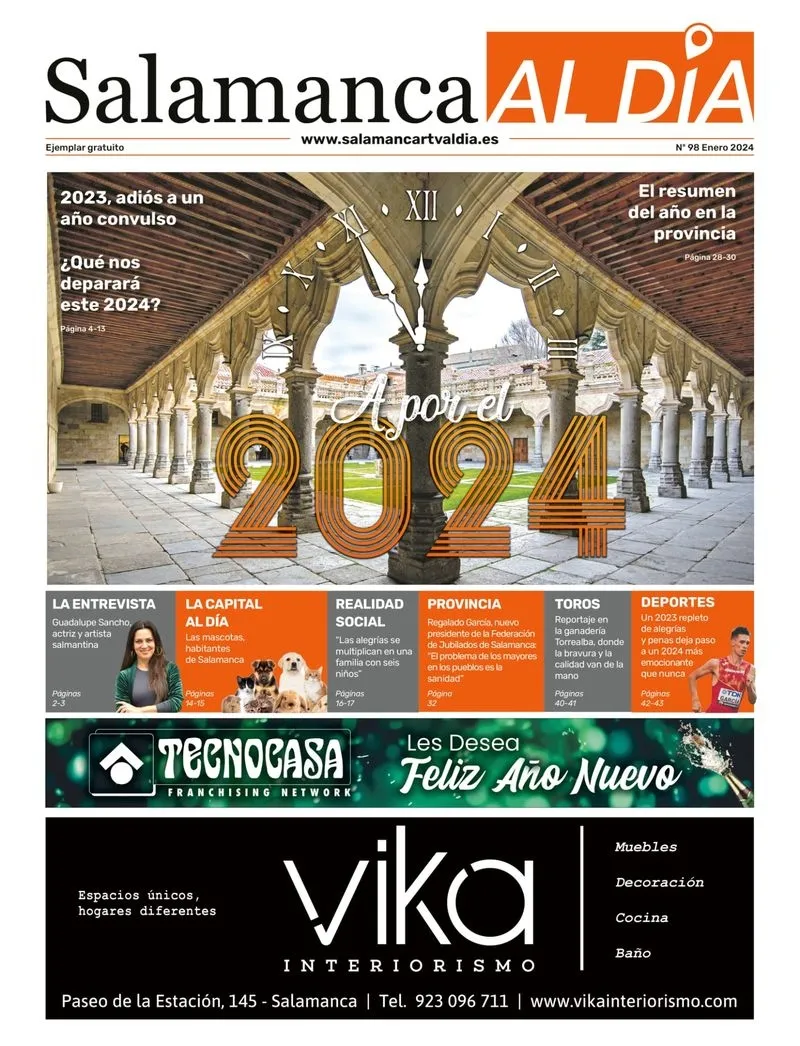 Portada del número de Salamanca Al Día de enero.