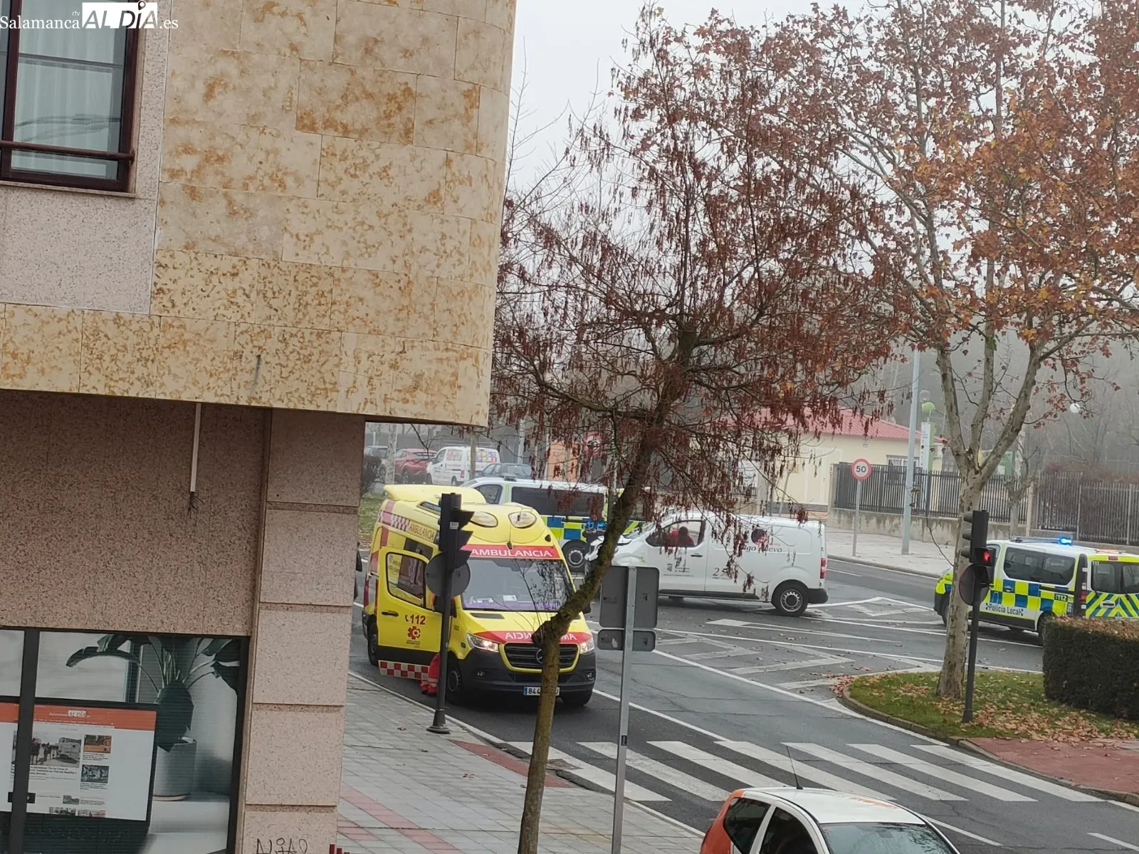Imágenes del accidente en la avenida Vicente del Bosque.