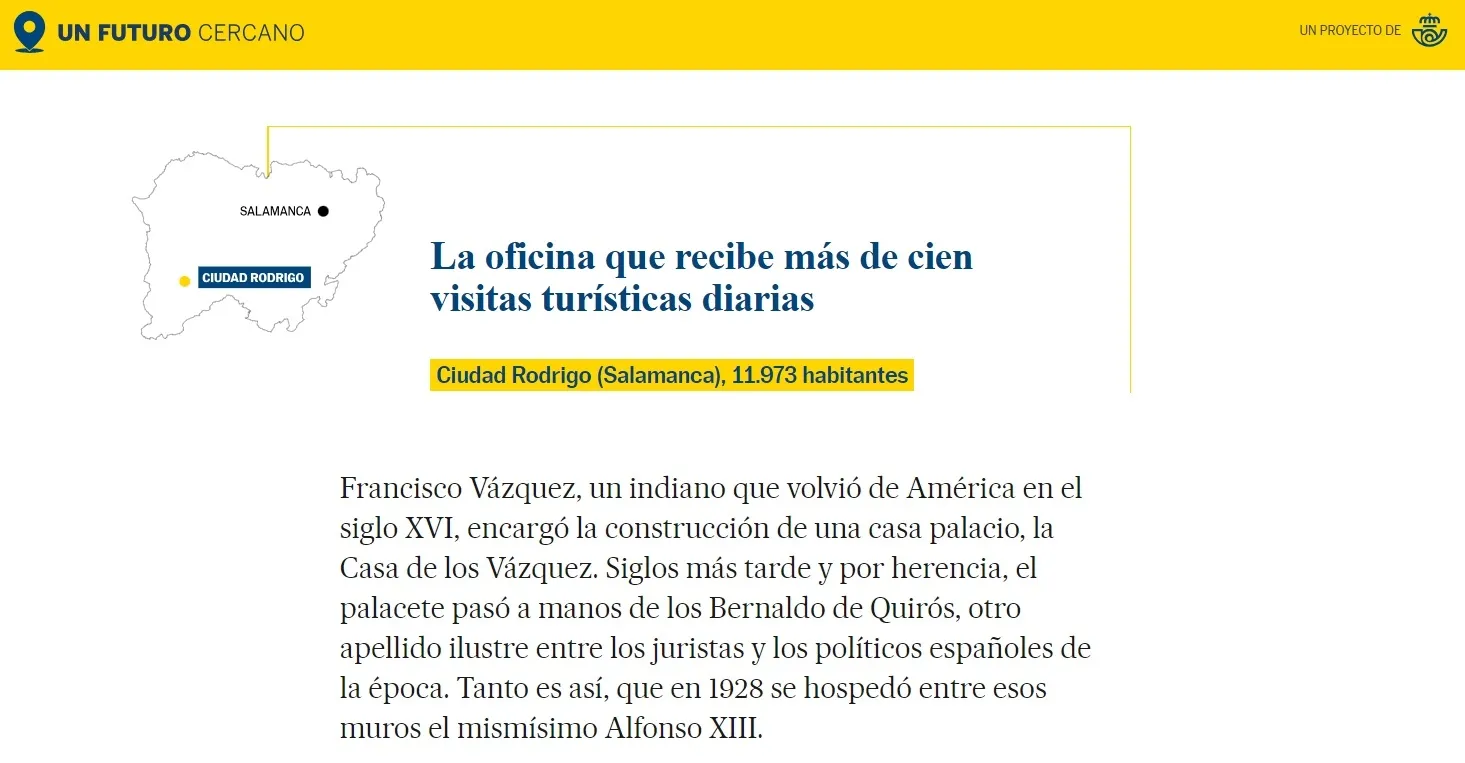 Foto 2 - La Oficina mirobrigense de Correos, entre las 4 m&aacute;s singulares de las 2.389 de la compa&ntilde;&iacute;a