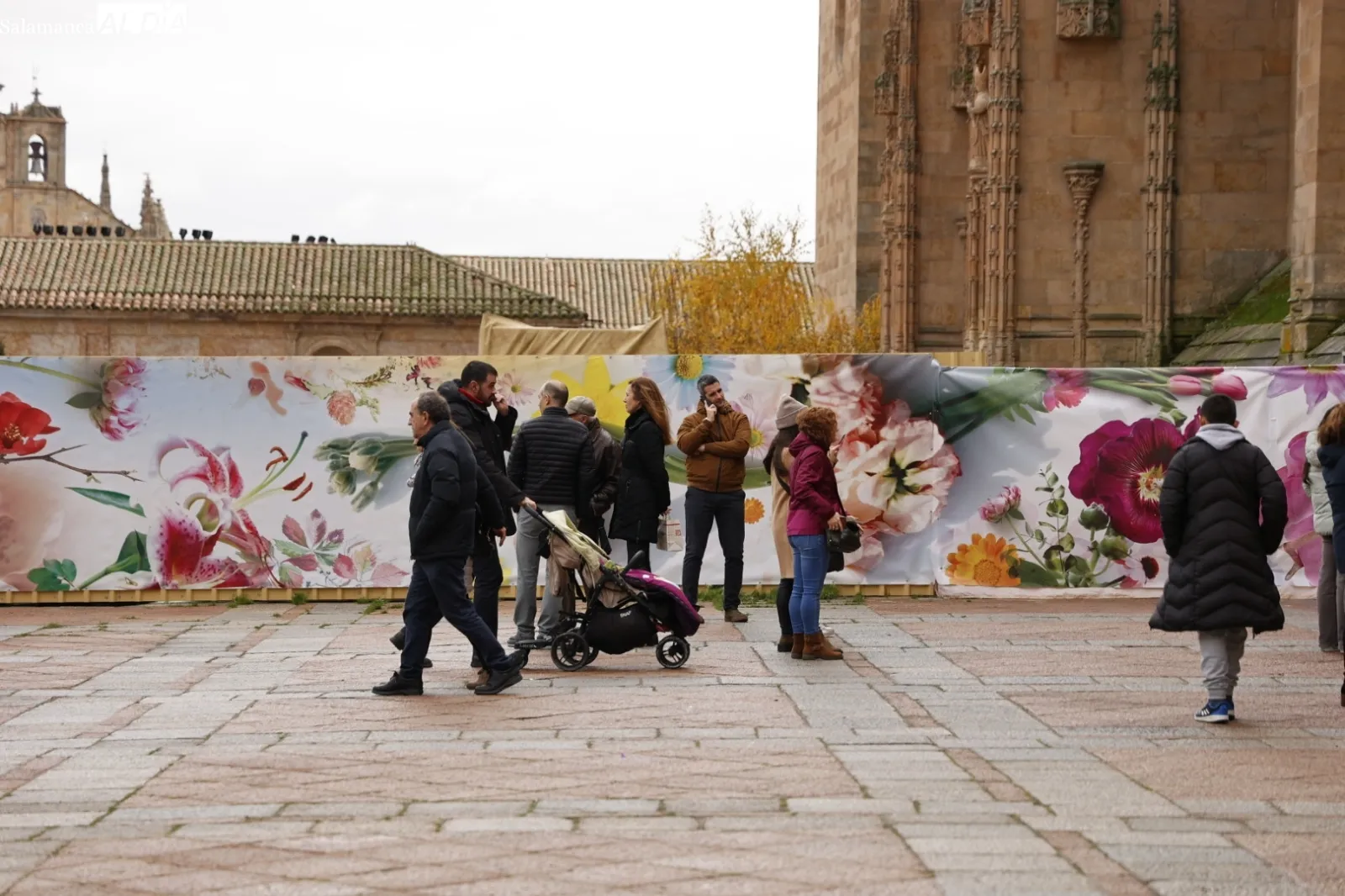 Grupos de turistas en visitas guiadas por Salamanca. Fotos: David Sañudo