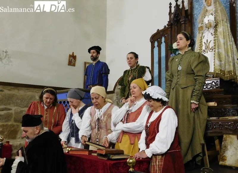 Representación de la obra 'Buscando a Nebrija', en Villavieja de Yeltes 