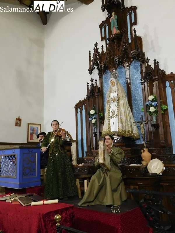 Representación de la obra 'Buscando a Nebrija', en Villavieja de Yeltes 