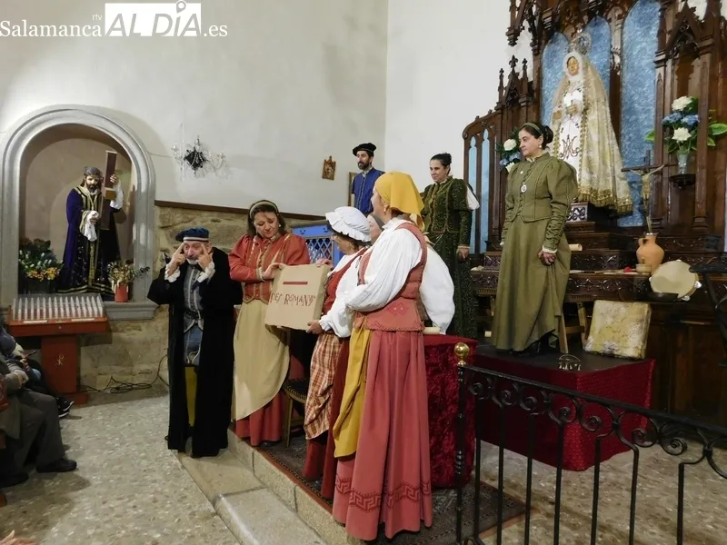 Representación de la obra 'Buscando a Nebrija', en Villavieja de Yeltes 