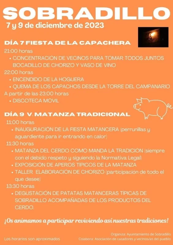 Foto 2 - La V Matanza Tradicional de Sobradillo tendr&aacute; tintes solidarios a favor de la AECC