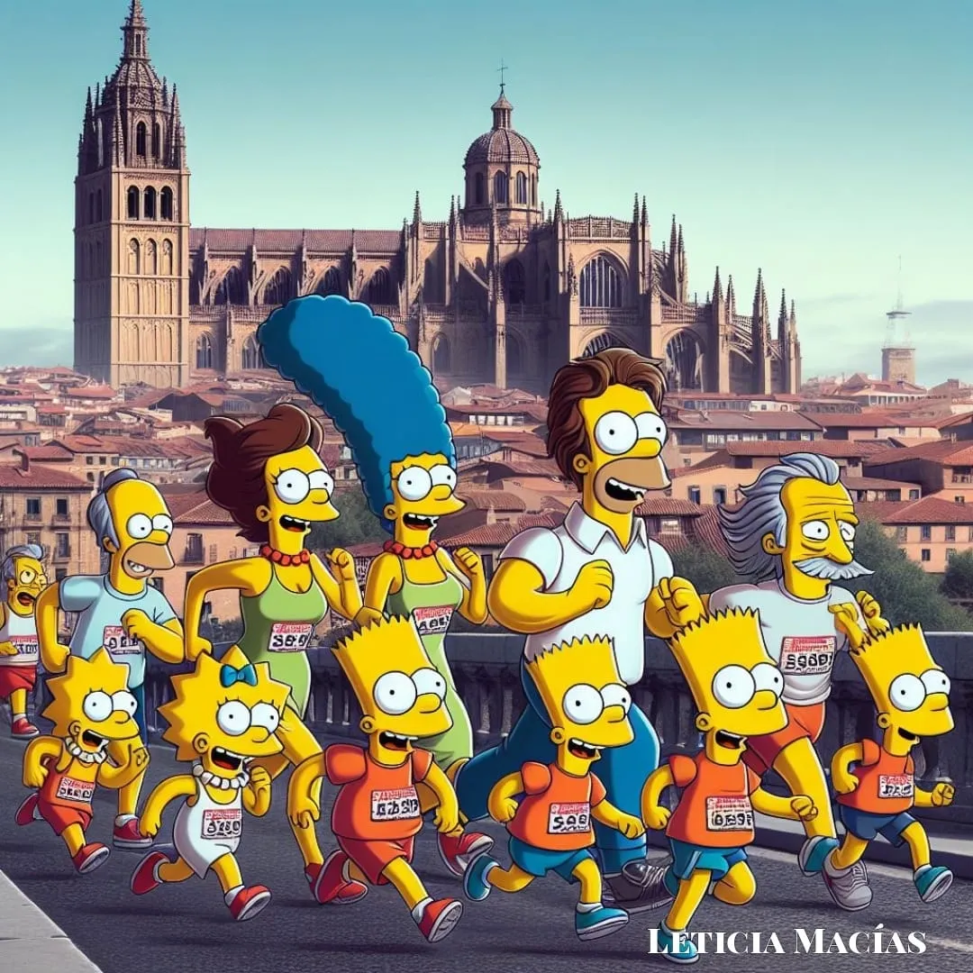 Los Simpson ‘visitan’ Salamanca y disfrutan del Carnaval del Toro de Ciudad Rodrigo 