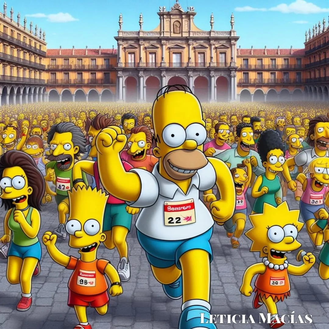 Los Simpson ‘visitan’ Salamanca y disfrutan del Carnaval del Toro de Ciudad Rodrigo 