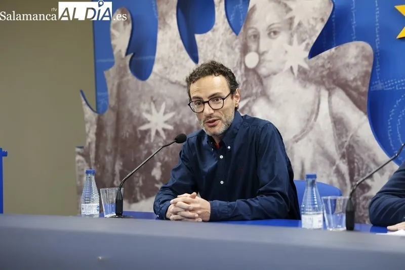 Presentación, esta mañana, en la Sala de la Palabra del Teatro Liceo, del concierto homenaje al compositor salmantino Tomás Bretón. Foto de David Sañudo