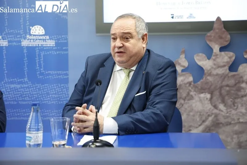 Presentación, esta mañana, en la Sala de la Palabra del Teatro Liceo, del concierto homenaje al compositor salmantino Tomás Bretón. Foto de David Sañudo