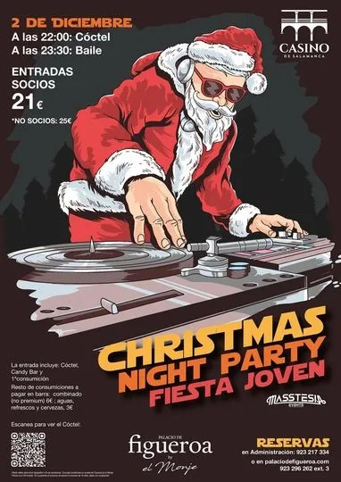 Esta es la programación del Casino de Salamanca para el mes de diciembre