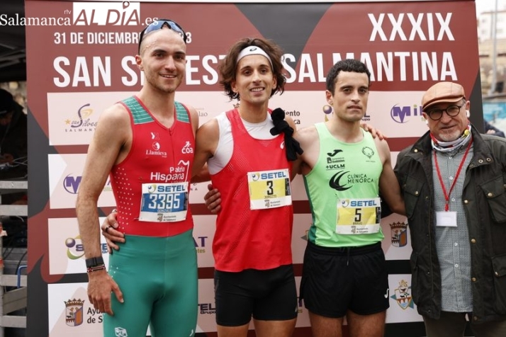 Jorge Blanco y Gema Martín, ganadores de la San Silvestre Salmantina 2023