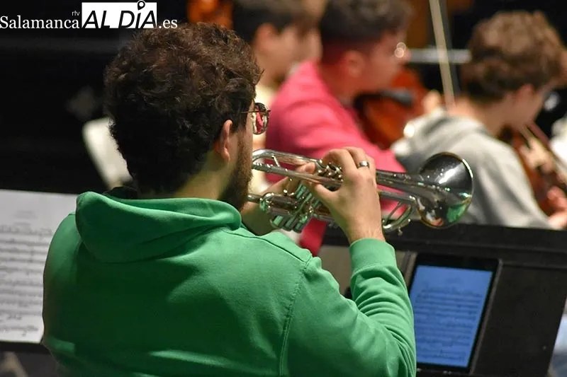 Ensayo de la Joven Orquesta Sinfónica Ciudad de Salamanca. Foto FerCyborg