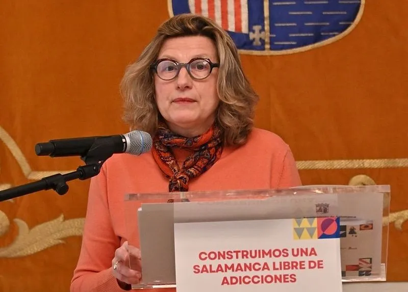 La concejala de Salud Pública, Vega Villar, en la presentación del V Plan Municipal de Adicciones