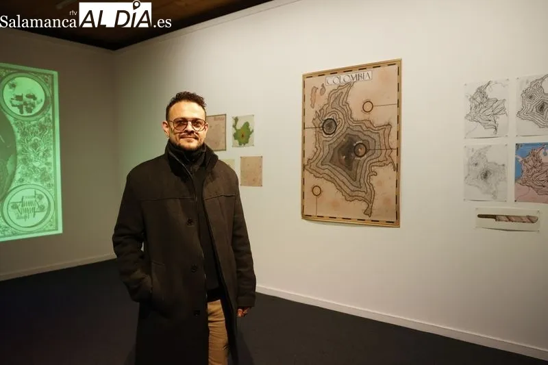 ‘Cartografía de la Humedad. La casa de los Líquenes Rosa’, del artista colombiano Adrián Estrada, en la Sala de Exposiciones Espacio de Arte Experimental de la Hospedería Fonseca
