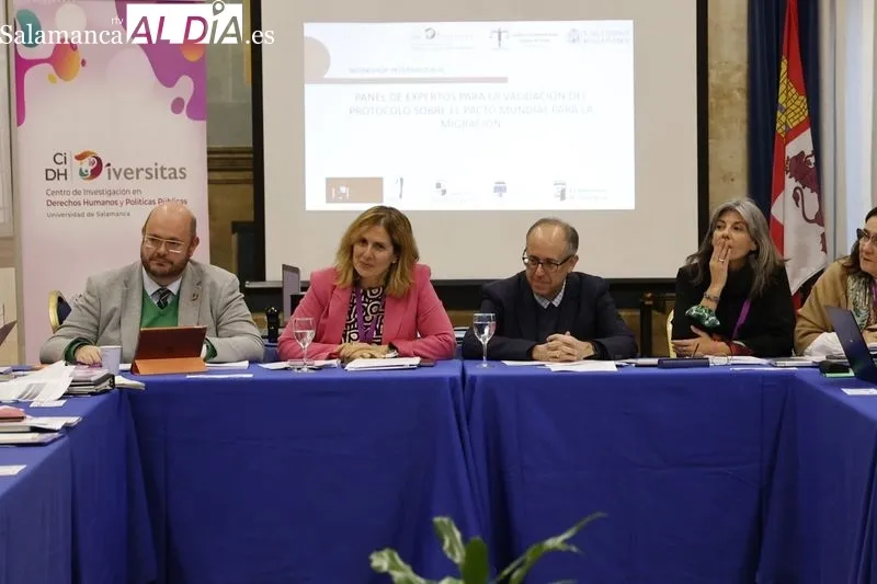 Expertos se reúnen en Salamanca para la validación hablar sobre el Pacto Mundial para la Migración | FOTOS: David Sañudo 