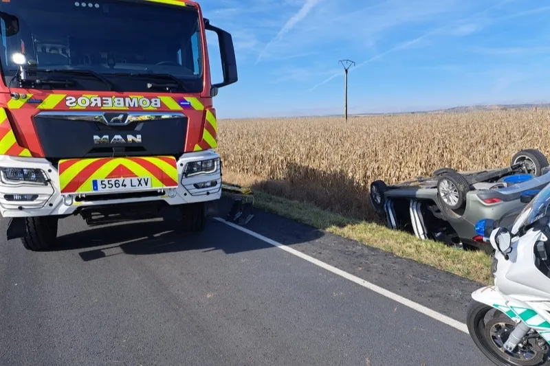 El accidente tenía lugar en Babilafuente pasadas las 14 horas