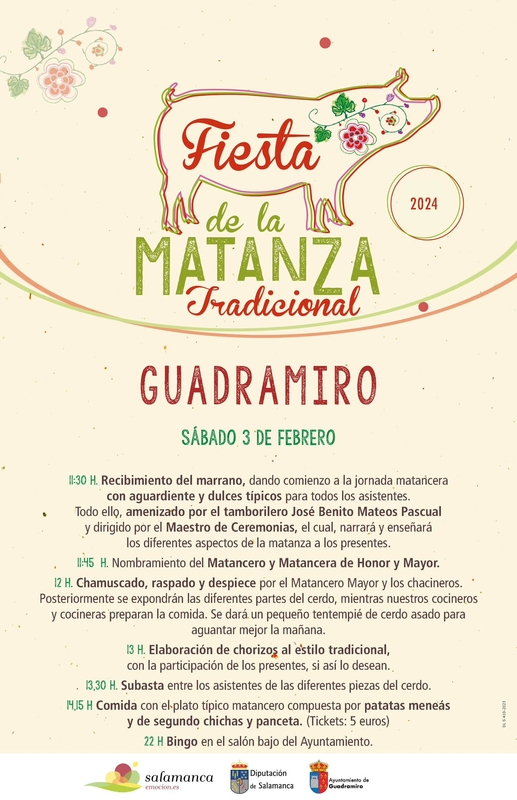 Foto 2 - Guadramiro celebrará el sábado su primera Fiesta de la Matanza Tradicional