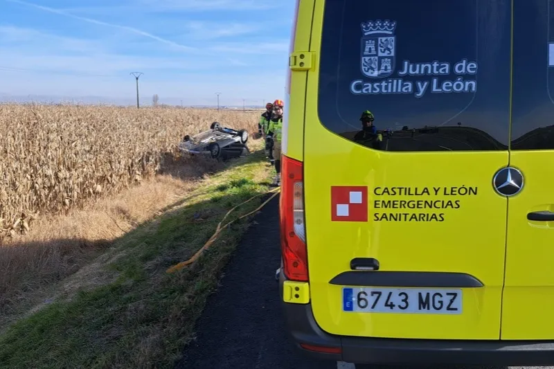 El accidente tenía lugar en Babilafuente pasadas las 14 horas