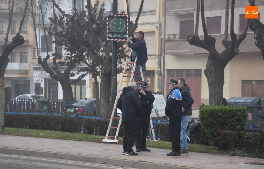 Foto 2 - Instalado un radar &lsquo;pedag&oacute;gico&rsquo; en la Avenida de Salamanca