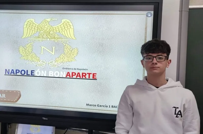 Ejercicio de los grandes personajes del siglo XIX en el colegio San Juan Bosco