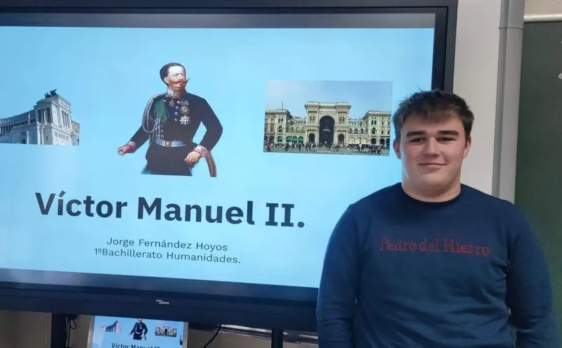 Ejercicio de los grandes personajes del siglo XIX en el colegio San Juan Bosco
