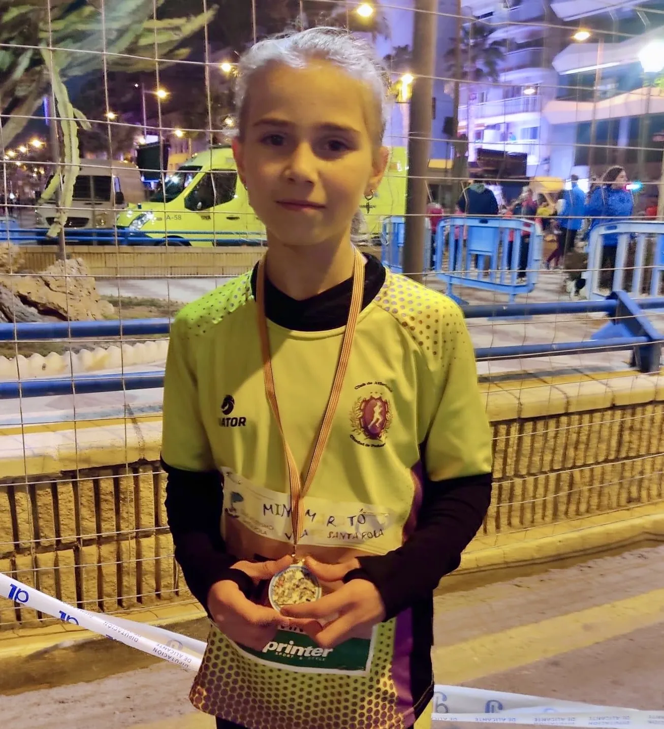 Aroa Martin, participaba en la Mini Maratón de la localidad