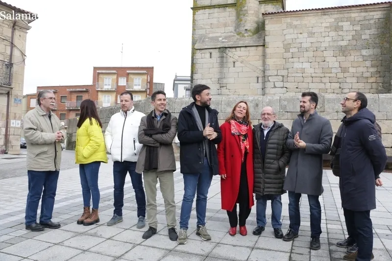 Visita de Luis Tudanca a Vitigudino / CORRAL 