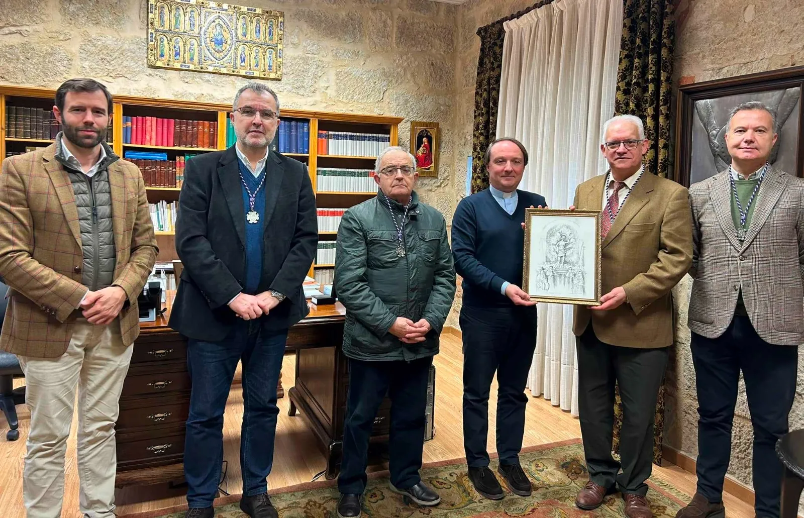 Foto 2 - Los mayordomos de San Sebasti&aacute;n se presentan a las principales instituciones locales