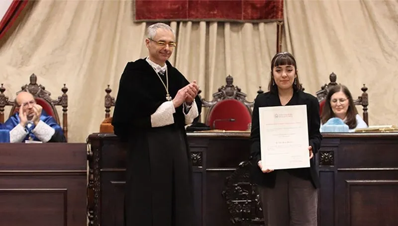 Premio de Pintura “Segundo Vicente” a Alba Prado Fuentes. Foto USAL
