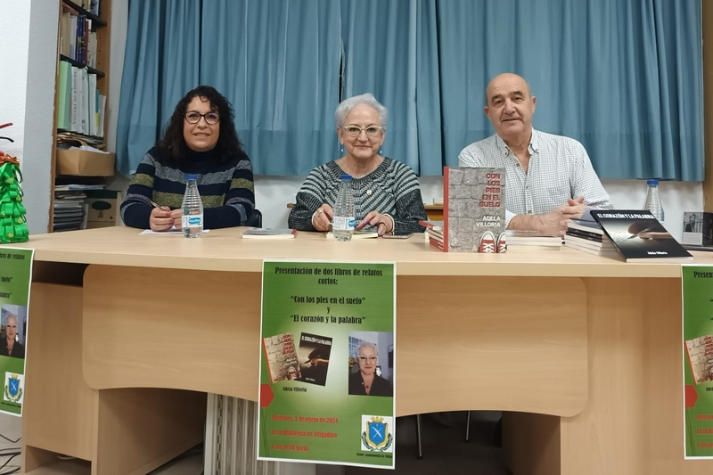 De i. a  d.,Raquel Bernal, Adela Villoria y Benito González 