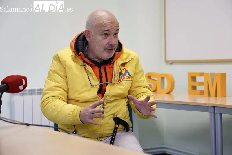 Prudencio Macías tras su llegada a Salamanca | FOTO: David Sañudo 